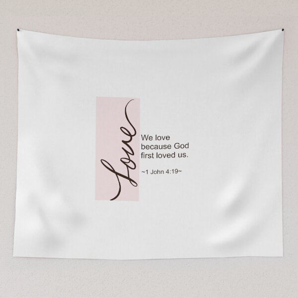 Item preview, 1John 4:19 (pink) designed and sold by lovedella.