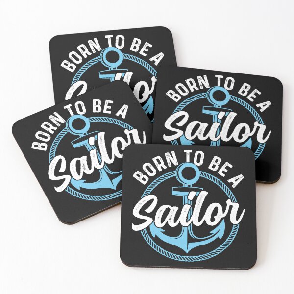 Item preview, Born to be a sailor boat ship captain design sailing yacht boat designed and sold by absolutdesign.