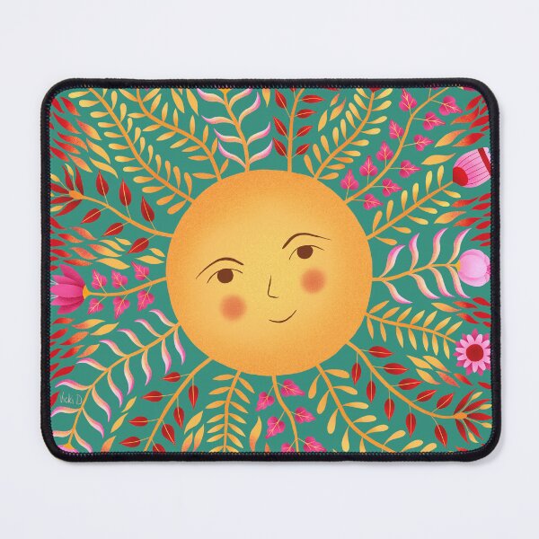 Item preview, Sun with Folk Floral Rays designed and sold by Vicki Dunlop.