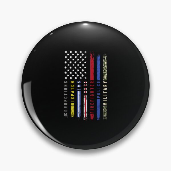 Item preview, First Responders Hero Flag USA Thin Line Salute Classic  designed and sold by vydolidellk.