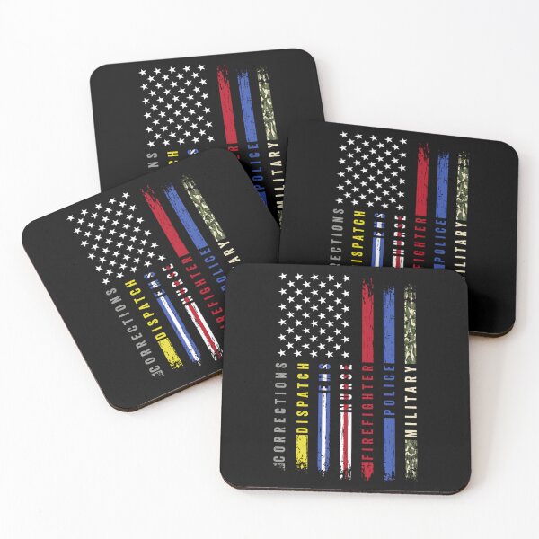 Item preview, First Responders Hero Flag USA Thin Line Salute Classic  designed and sold by vydolidellk.