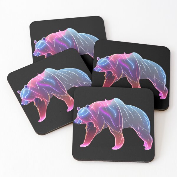 Item preview, Dreamy neon bear designed and sold by MAV-Arts.