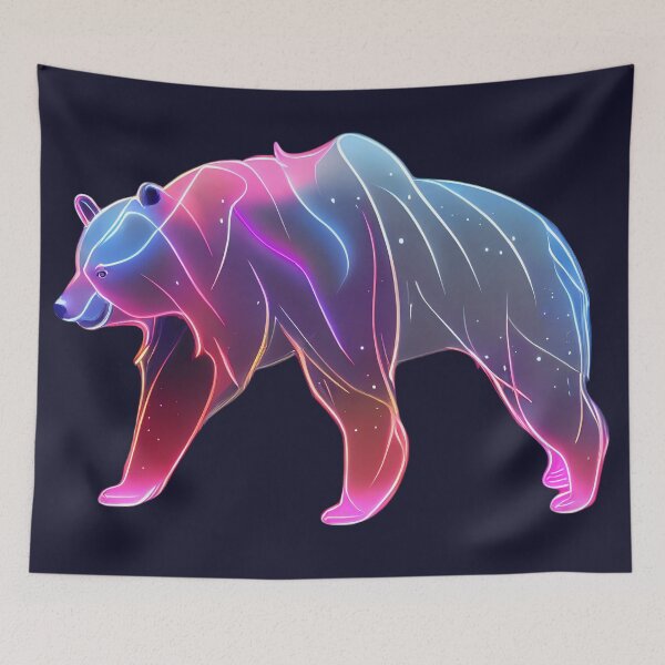 Item preview, Dreamy neon bear designed and sold by MAV-Arts.