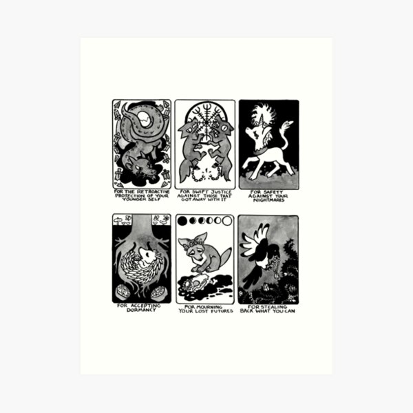 Sigils for Trauma and Recovery -- Tighter Crop Art Print
