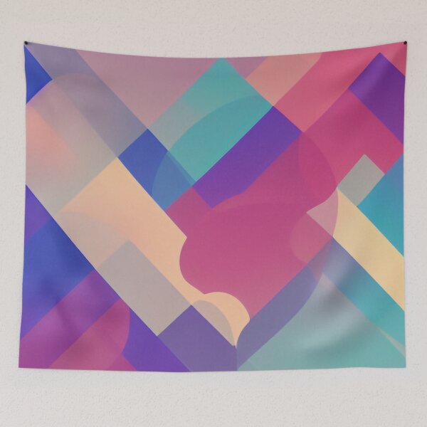 Item preview, Abstract Art with Stylish Colorful Shapes  designed and sold by Evolvity.