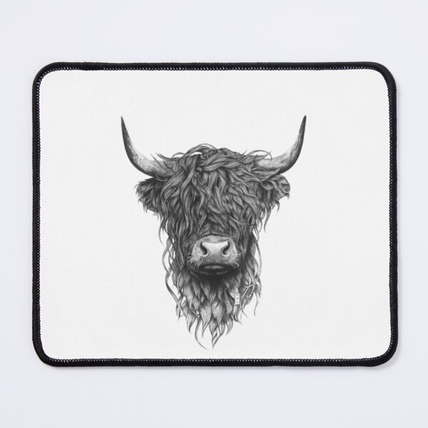 Item preview, Scottish Hairy Highland Cow ' HARLEY 2 ' by Stevenobinsun designed and sold by Stevenobinsun.