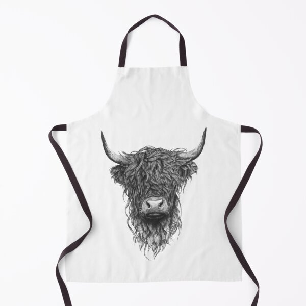 Item preview, Scottish Hairy Highland Cow ' HARLEY 2 ' by Stevenobinsun designed and sold by Stevenobinsun.