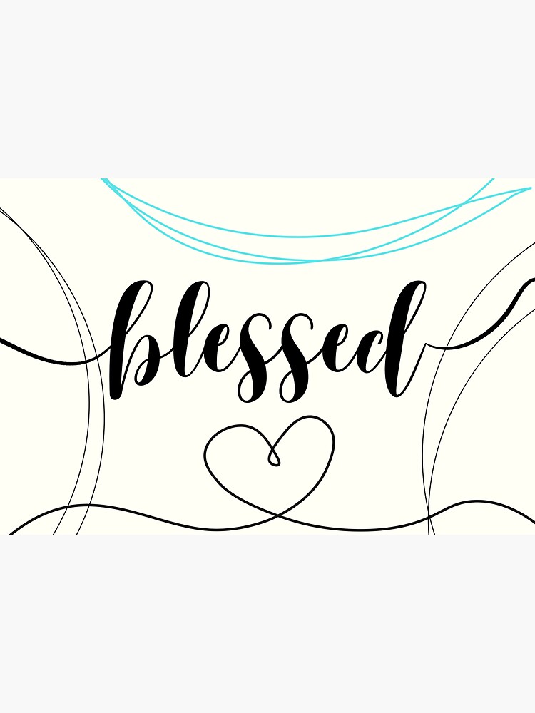 "Blessed with Heart" Sticker for Sale by H1sMasterp1eces Redbubble