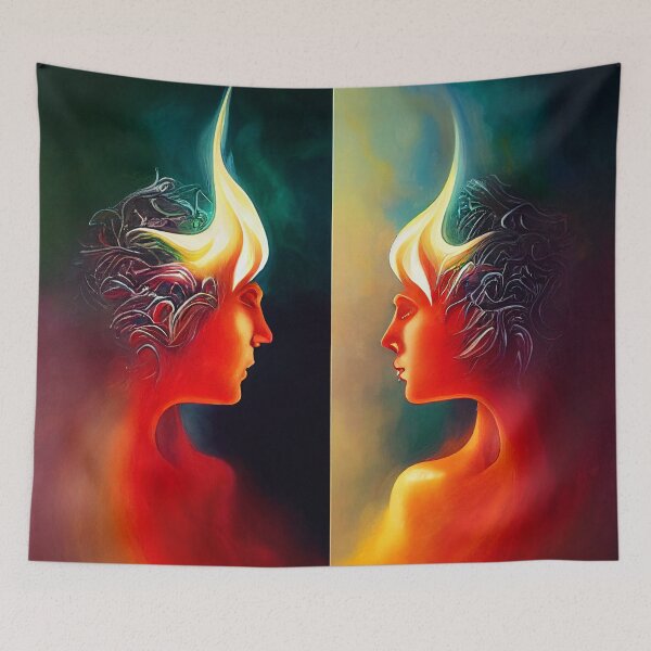 Item preview, 2 - Ethereal Twin Flames designed and sold by StarbuckLight.