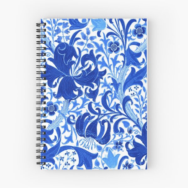 Item preview, William Morris Iris and Lily, Cobalt Blue designed and sold by Marymarice.