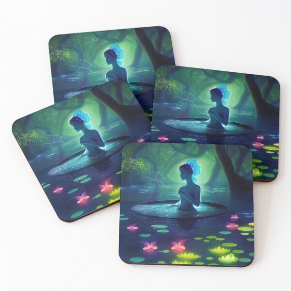 Item preview, Faerie In Lily Pad Pond designed and sold by fairytailsaiart.