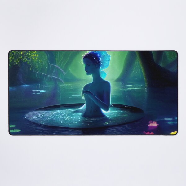 Item preview, Faerie In Lily Pad Pond designed and sold by fairytailsaiart.