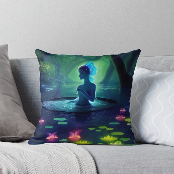 Item preview, Faerie In Lily Pad Pond designed and sold by fairytailsaiart.