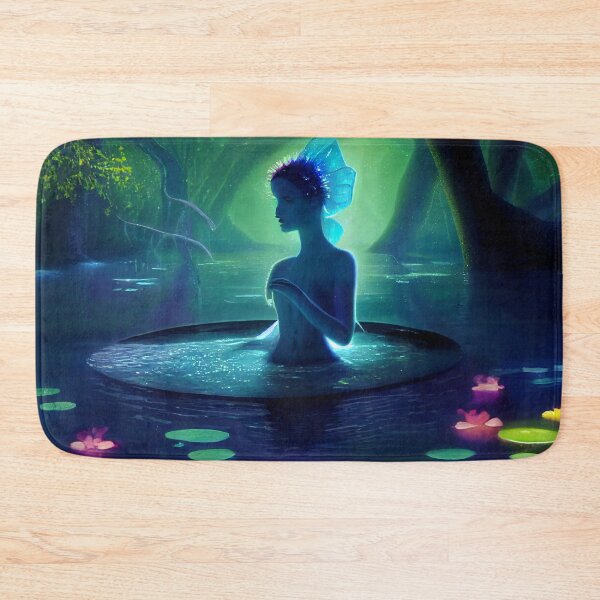 Item preview, Faerie In Lily Pad Pond designed and sold by fairytailsaiart.