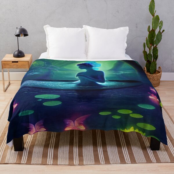 Item preview, Faerie In Lily Pad Pond designed and sold by fairytailsaiart.