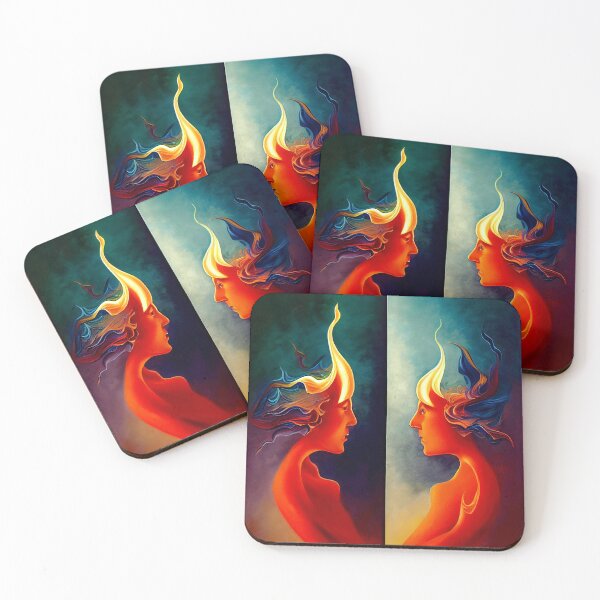 Item preview, 4 - Ethereal Twin Flames designed and sold by StarbuckLight.