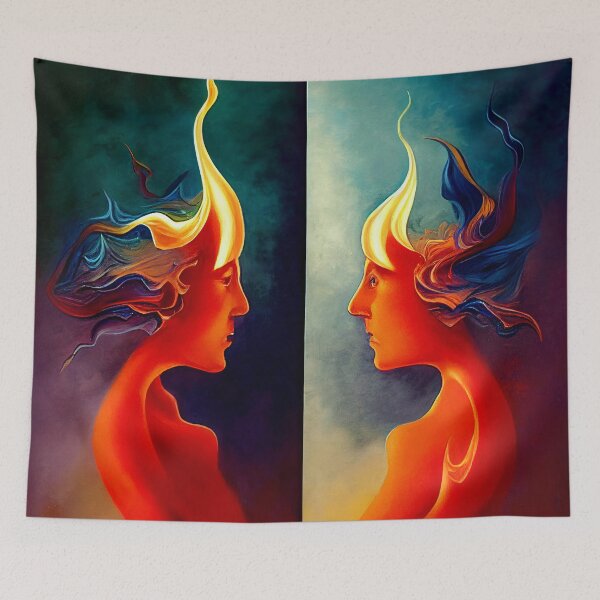 Item preview, 4 - Ethereal Twin Flames designed and sold by StarbuckLight.