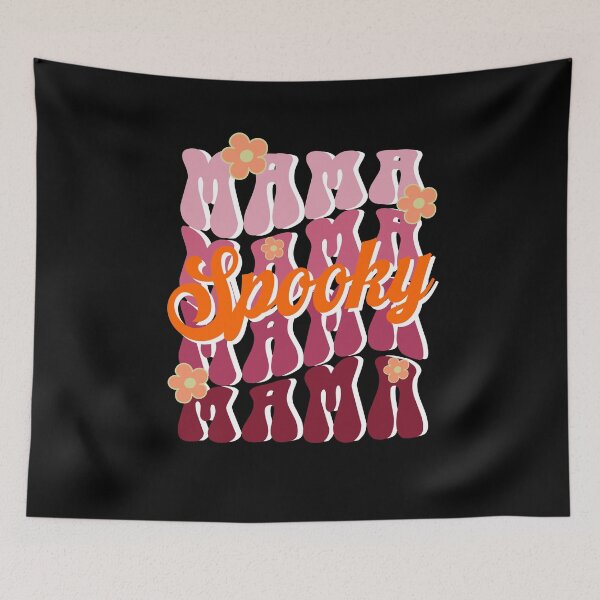 Item preview, spooky mama Halloween retro vintage designed and sold by ArtfulGiftShop.