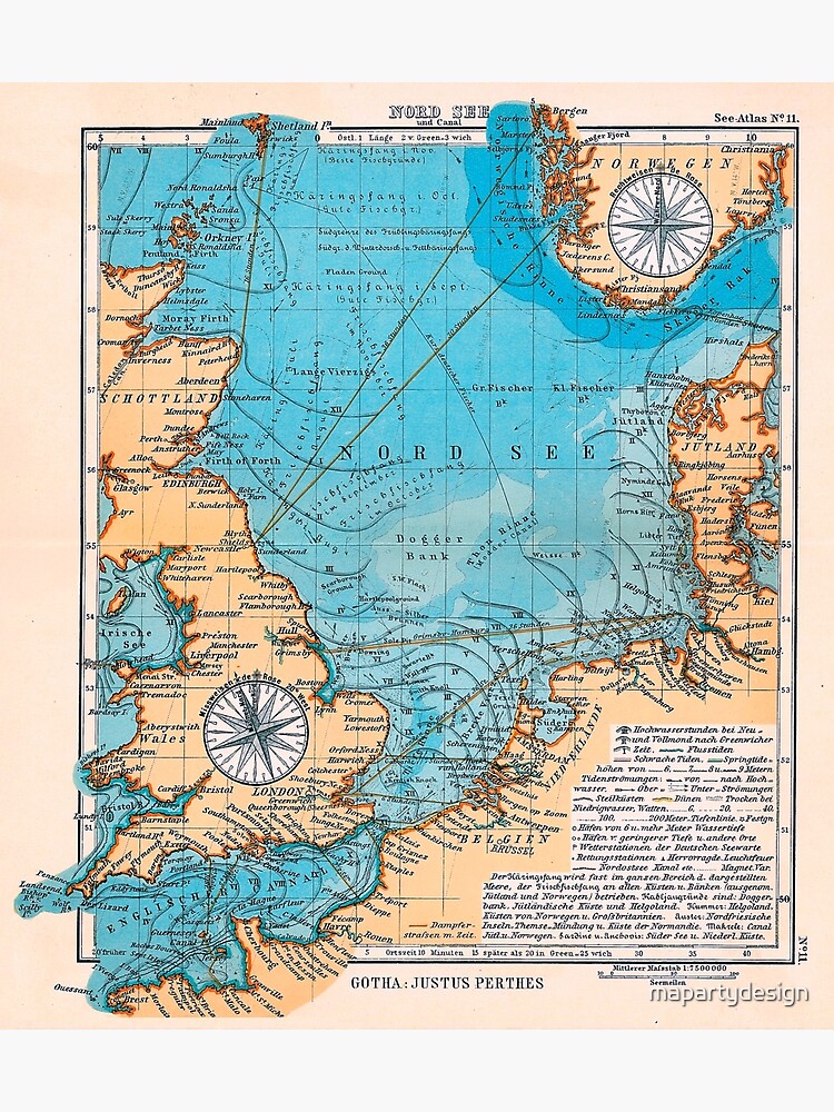 map-of-viking-shipping-routes-in-the-north-sea-1906-poster-for-sale