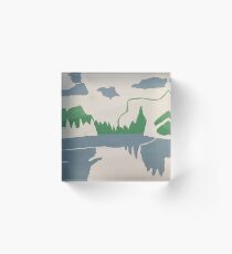 Yosemite Papercutting Acrylic Block