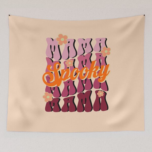 Item preview, spooky mama Halloween retro vintage designed and sold by ArtfulGiftShop.