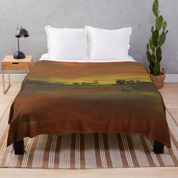 Item preview, Dark sunset reflecting over water designed and sold by WorldOfWendyArt.