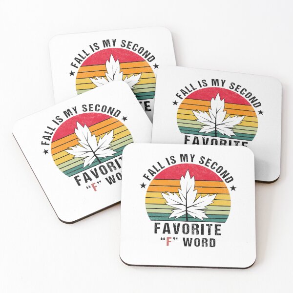 Item preview, Fall Is My Second Favorite F Word  Leaf Fall Season Funny Saying designed and sold by Mehdi Elkhemlichi.