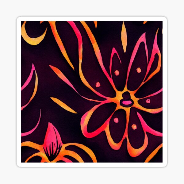 Halloween Pumpkin Flower Pattern And Black Cat Magenta Background halloween-pumpkin-flower-pattern-and-black-cat-magenta-background