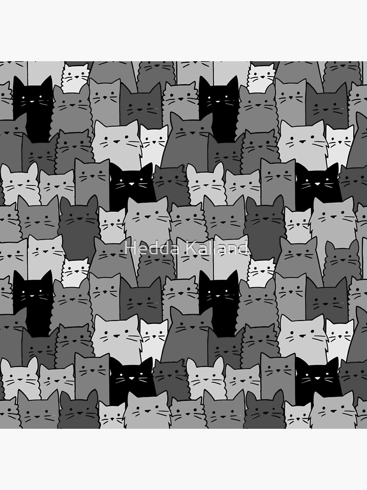 Silent Cats Monochromatic by hhkalland