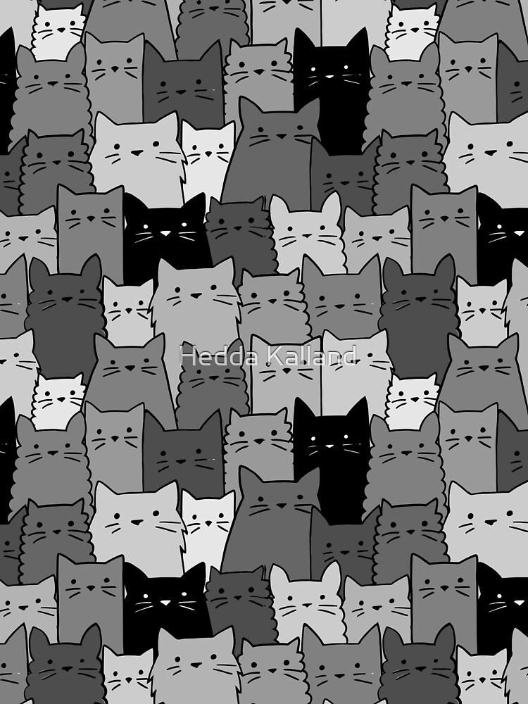 Silent Cats Monochromatic by hhkalland
