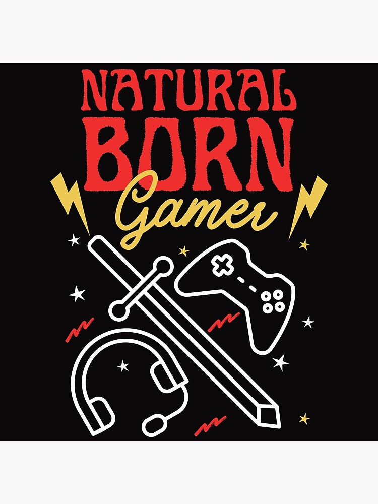 Discover Natural Born Gamer Premium Matte Vertical Poster