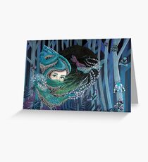 Forest eyes Greeting Card