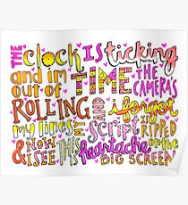 Heartache on the Big Screen Lyrics Poster