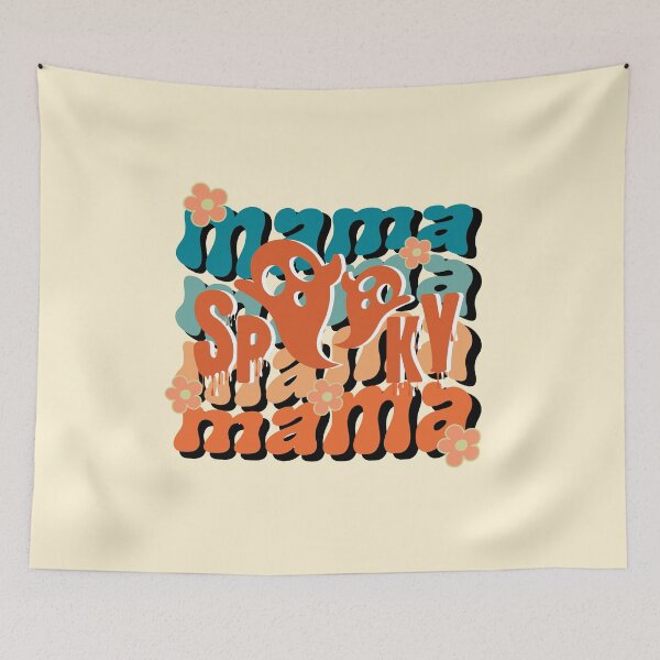 Item preview, spooky mama Halloween retro vintage designed and sold by ArtfulGiftShop.