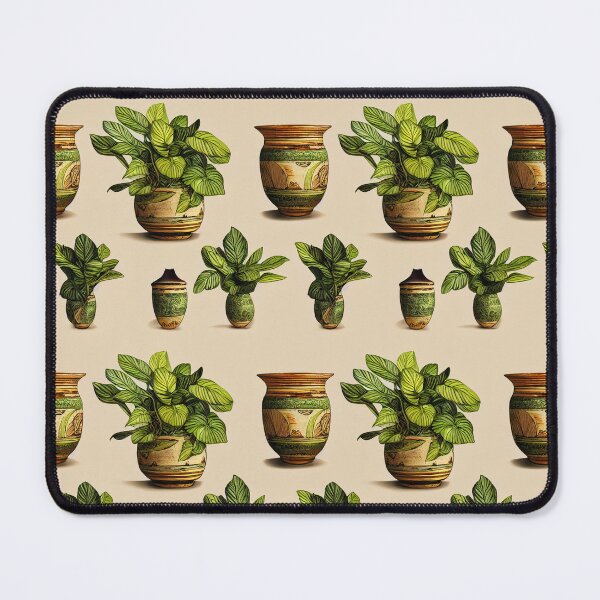 Aperçu de l'œuvre Plantes d'intérieur en poterie antique à carreler créée et vendue par RadicalWombat.
