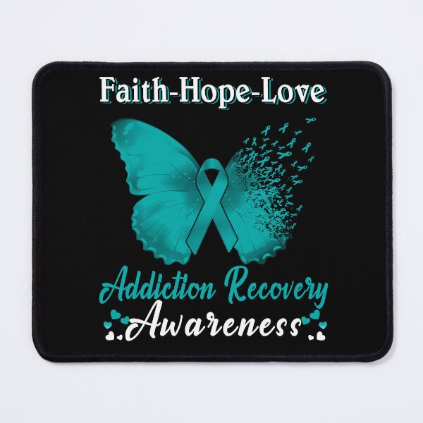 Item preview, Faith Hope Love Butterfly Addiction Recovery Awareness designed and sold by Gillosina.