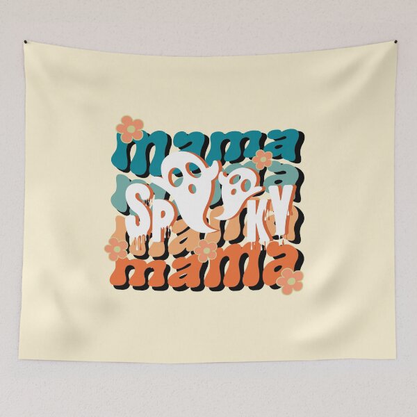 Item preview, spooky mama Halloween retro vintage designed and sold by ArtfulGiftShop.