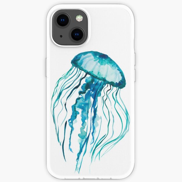 Watercolor Jellyfish iPhone Soft Case