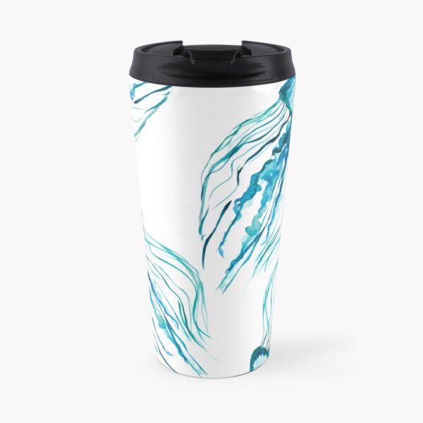 Watercolor Jellyfish Travel Mug