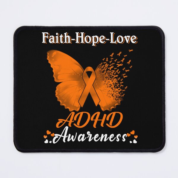 Item preview, Faith Hope Love Butterfly ADHD Awareness designed and sold by Gillosina.