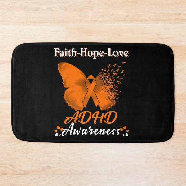Item preview, Faith Hope Love Butterfly ADHD Awareness designed and sold by Gillosina.