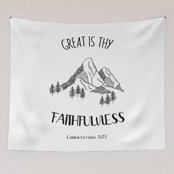 Item preview, Christian Quotes - Bible Verse - Great is Thy Faithfulness designed and sold by MyArt23.