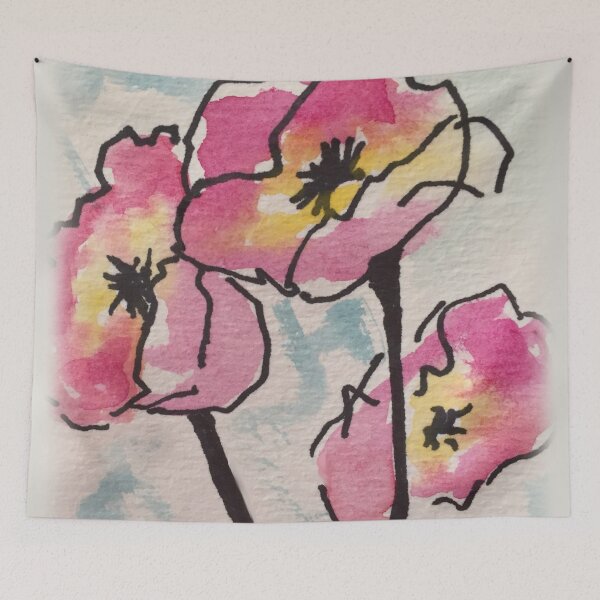 Item preview, Red and Yellow Flowers designed and sold by designs-by-ann.
