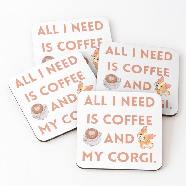 Item preview, All I Need Is Coffee And My Corgi.  designed and sold by OceanBelle.