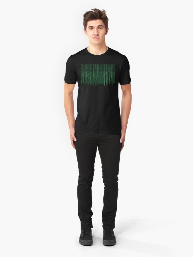 Alternate view of Matrix Code Slim Fit T-Shirt