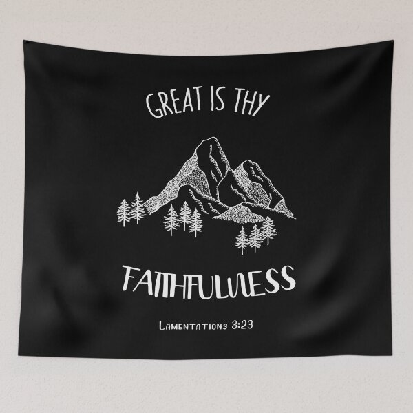 Item preview, Christian Quotes - Bible Verse - Great is Thy Faithfulness designed and sold by MyArt23.