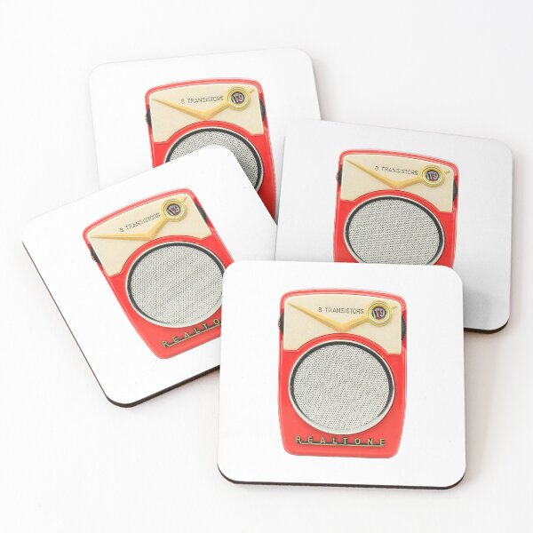 Item preview, Vintage Tiny Red Realtone Pocket Transistor Radio designed and sold by vintage-designs.