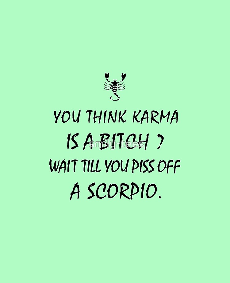 Scorpio Zodiac Karma Bitch, Piss off Funny Scorpio Zodiac Karma Bitch, Piss off Funny
