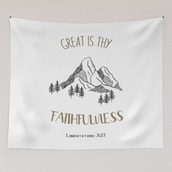 Item preview, Christian Quotes - Bible Verse - Great is Thy Faithfulness designed and sold by MyArt23.