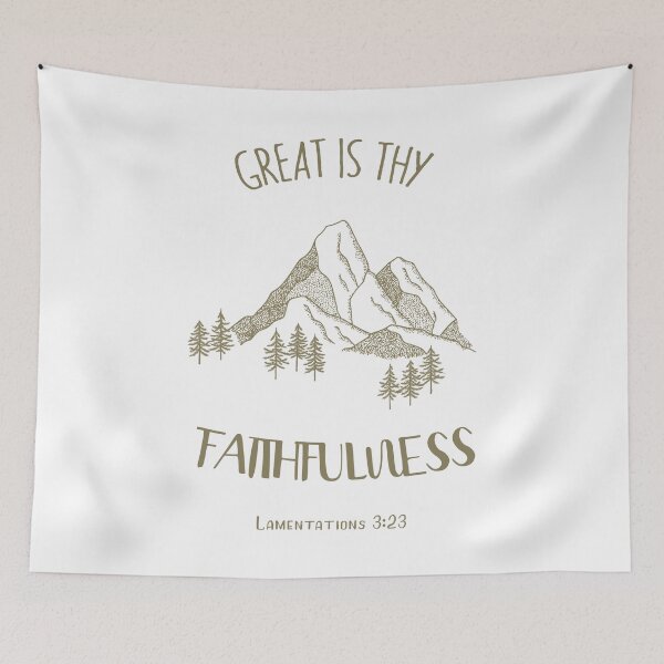 Item preview, Christian Quotes - Bible Verse - Great is Thy Faithfulness designed and sold by MyArt23.